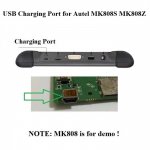 USB Charging Port Connector Plug for Autel MaxiCOM MK808S MK808Z